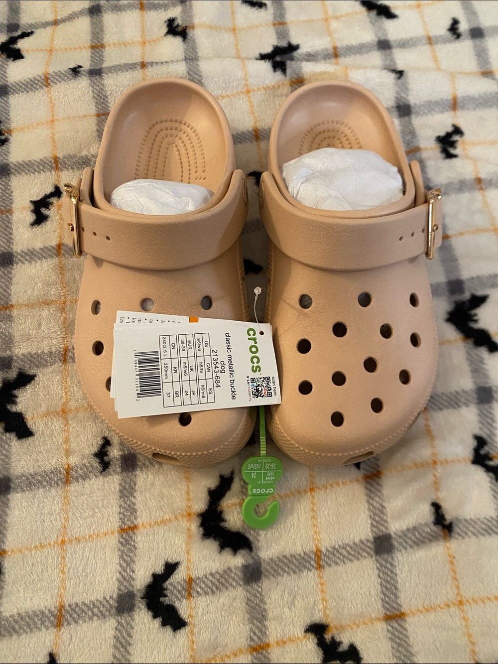CROCS  classic metallic buckle clog